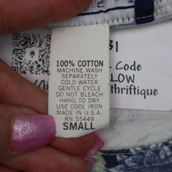 Best American Clothing Co Shirt Womens S Multicolor Floral Cropped Pullover - Picture 7 of 16